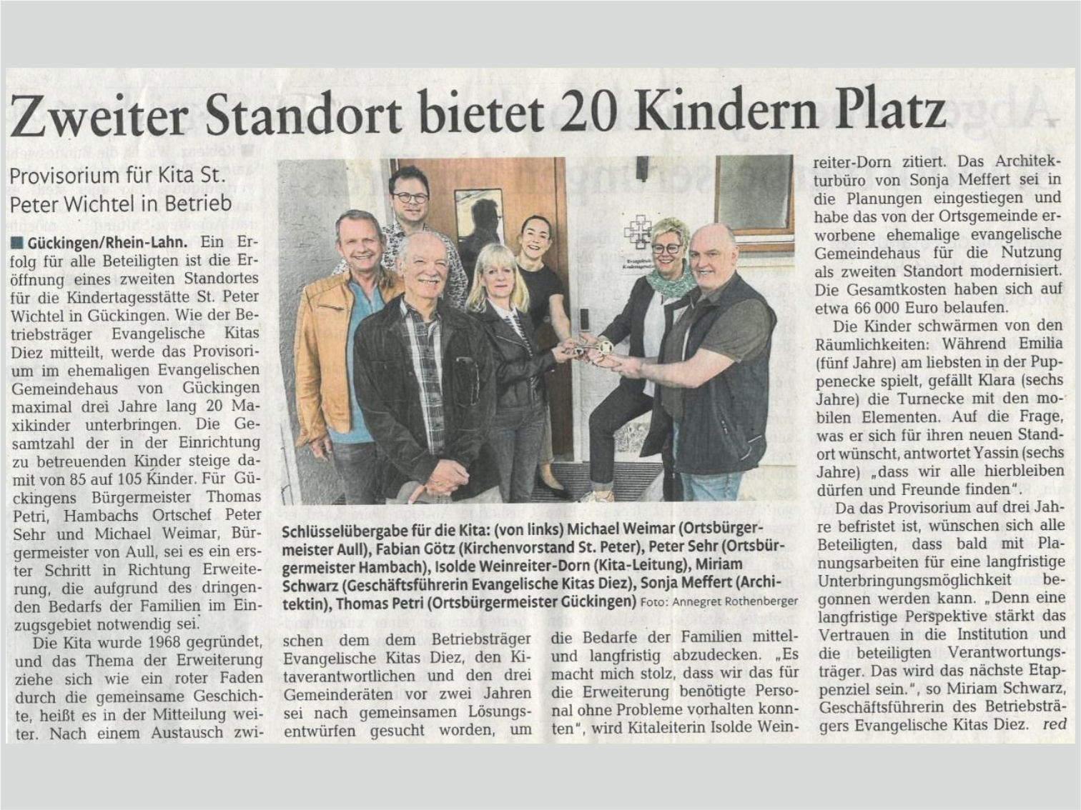 Gückingen, Kita Artikel Eröffnung 12-04-24